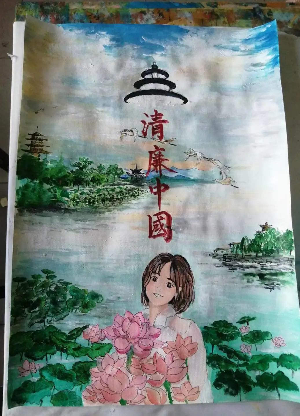 “育正气 扬清风”好看的廉洁主题绘画作品-图2