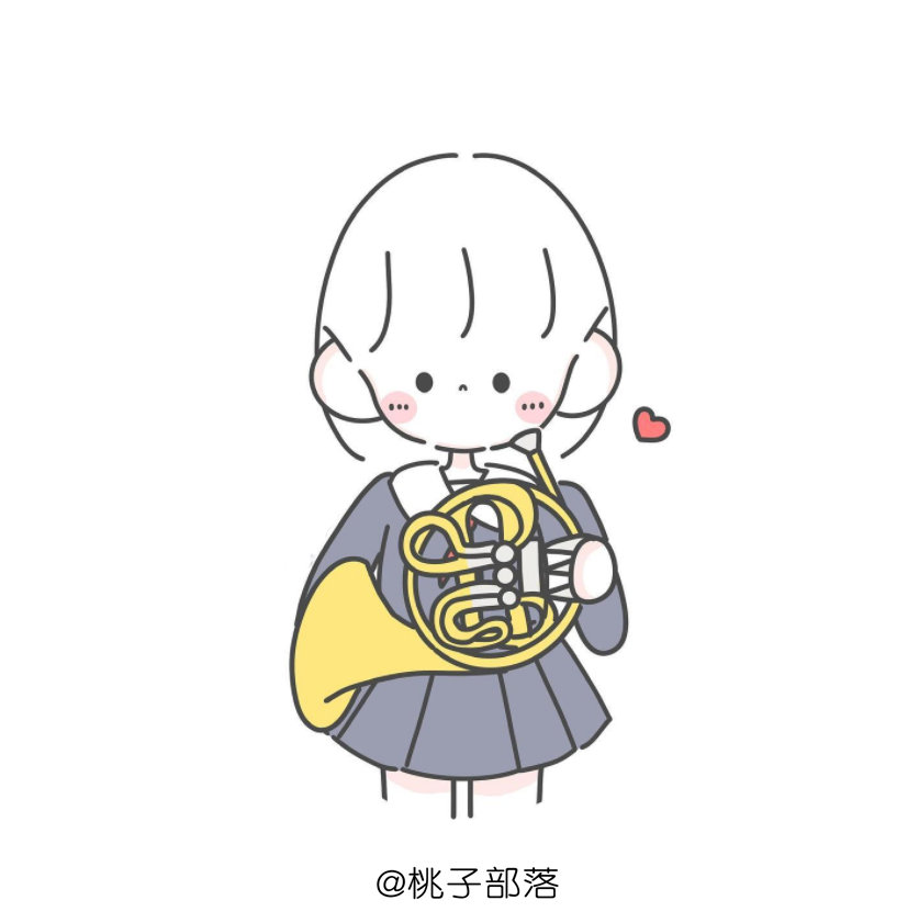 分享一组来自chama的简笔画，小姐姐的头发是不是太好画了-图4