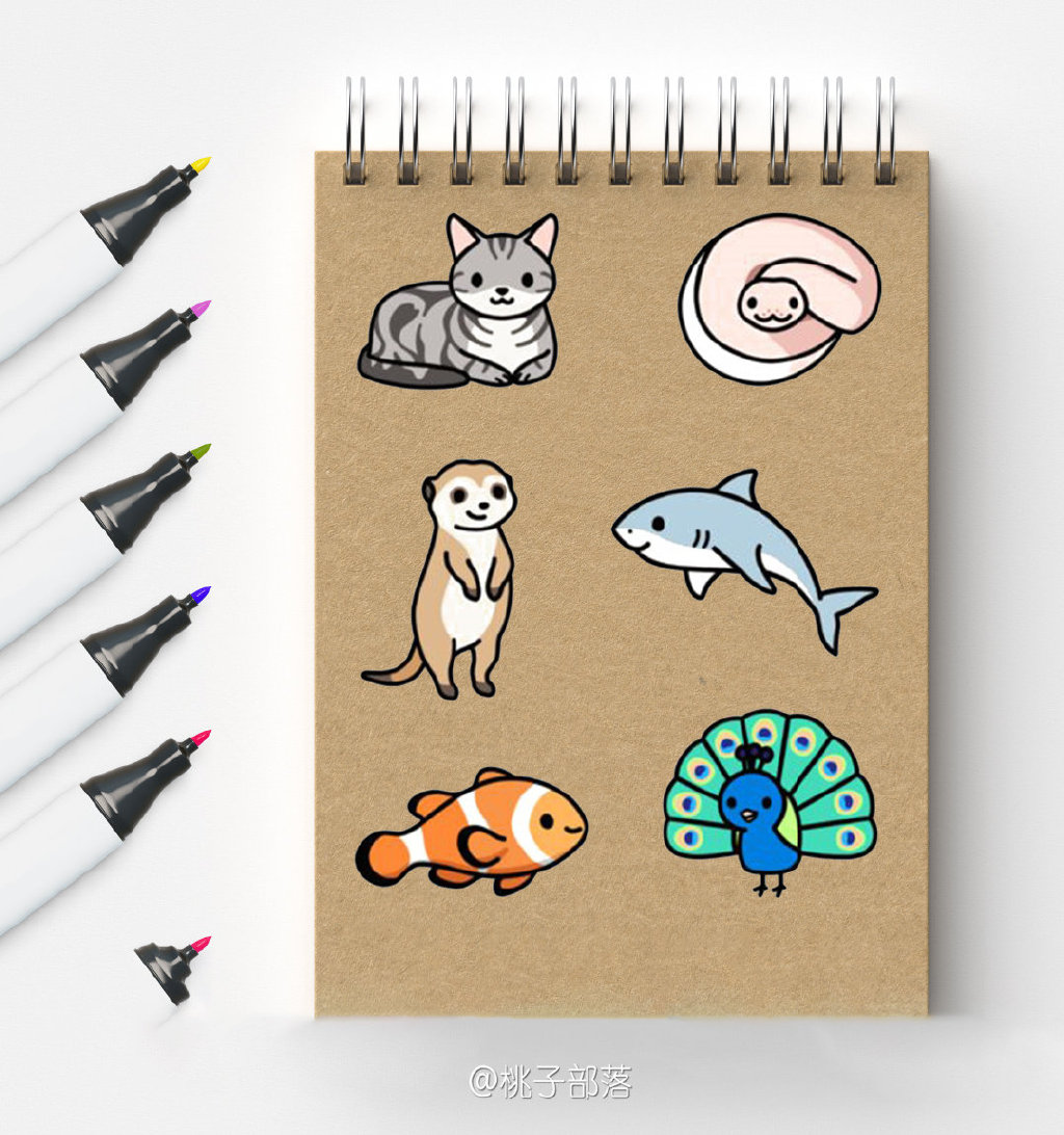 一波可爱动物简笔画图片-图5