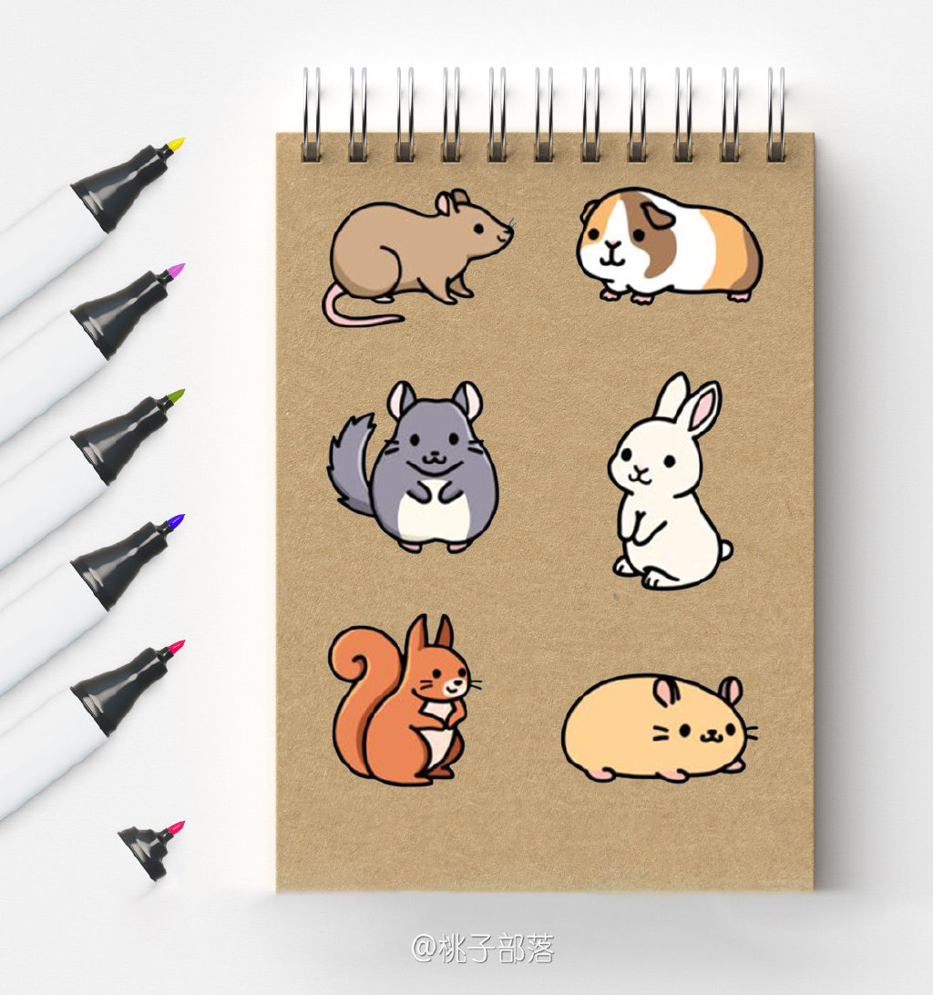 一波可爱动物简笔画图片-图9