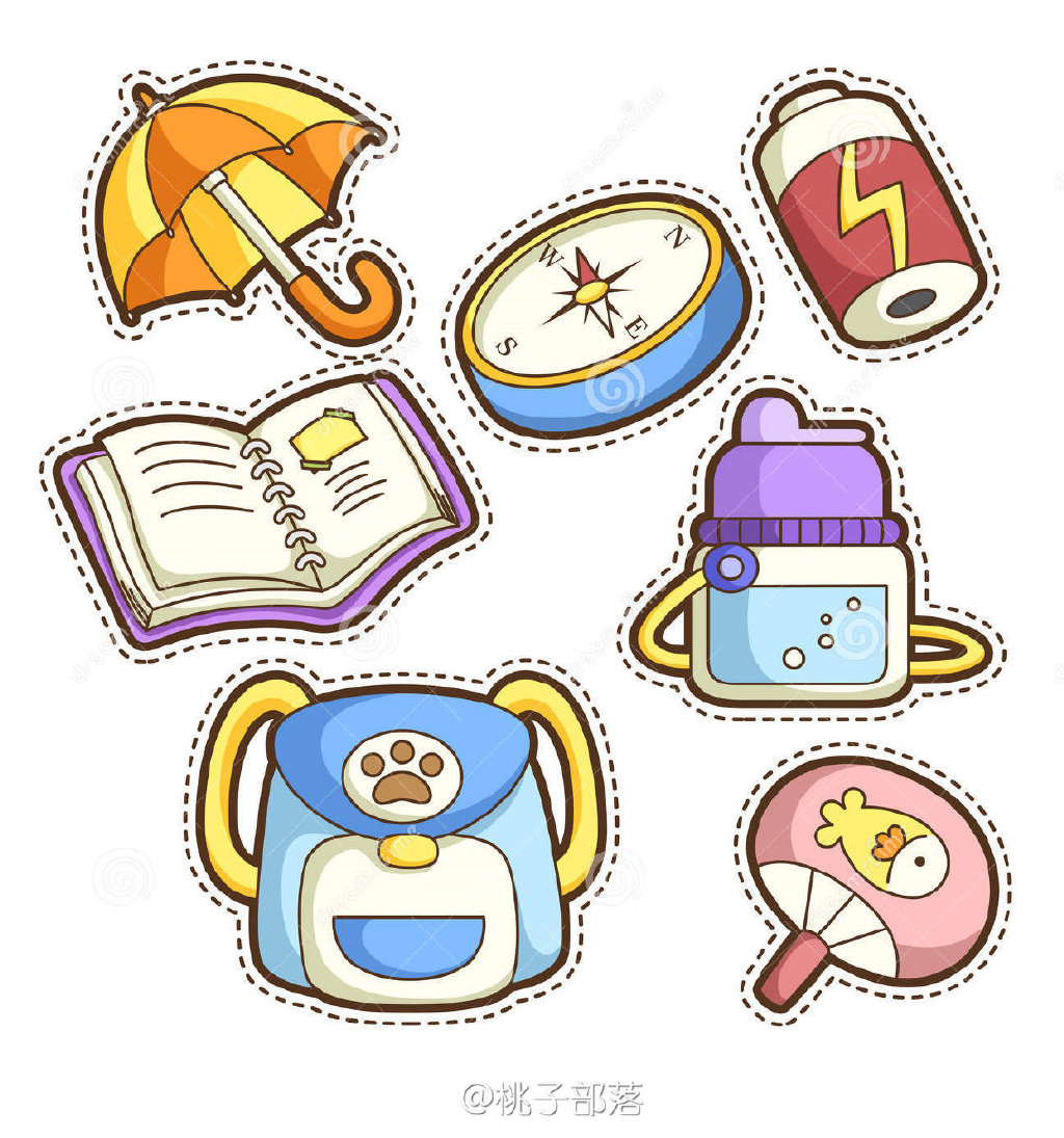 一组可爱的文具简笔画图片-图6