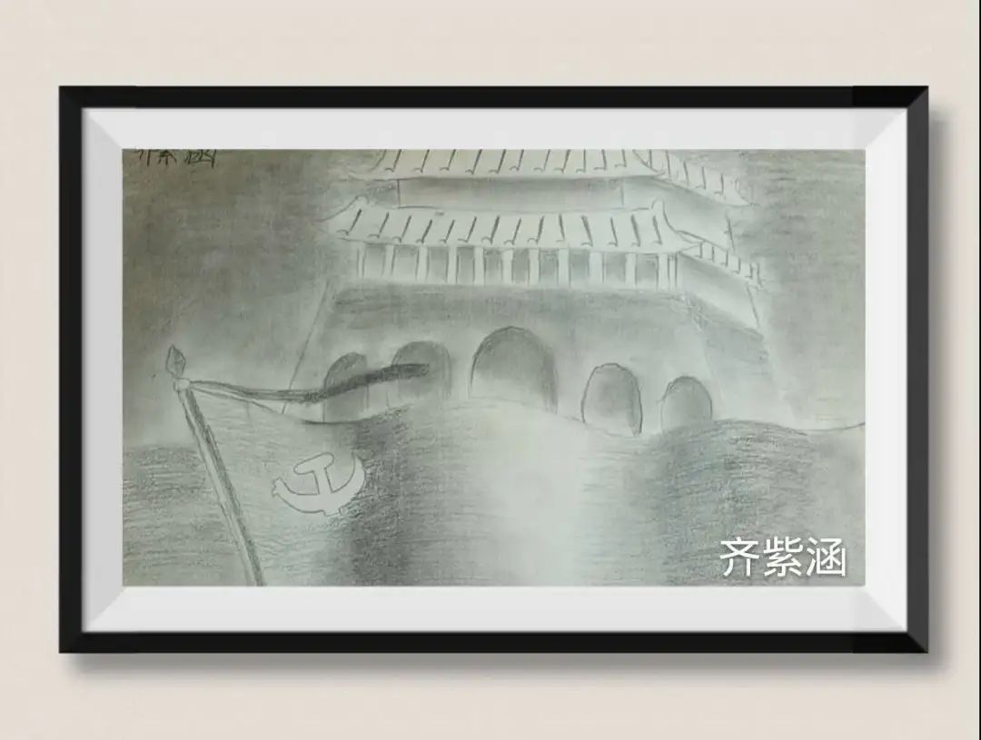 庆八•一“致敬最可爱的人”儿童绘画作品-图3