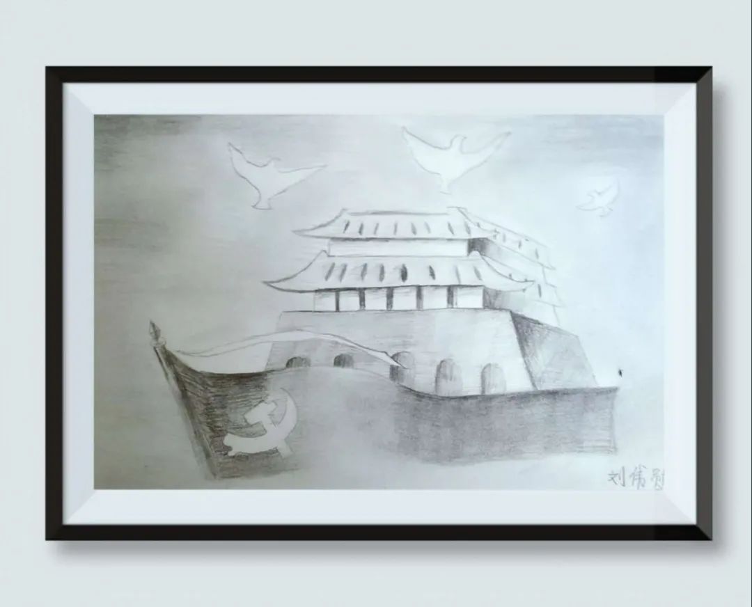 庆八•一“致敬最可爱的人”儿童绘画作品-图5