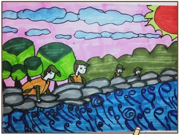 献礼八一 小学生八一建军节主题绘画作品-图4