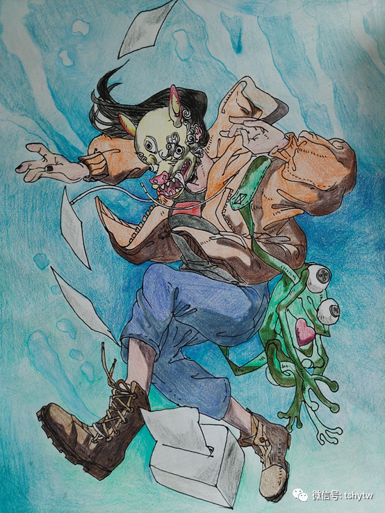 "预防儿童溺水 守护生命安全"儿童画优秀作品-图5