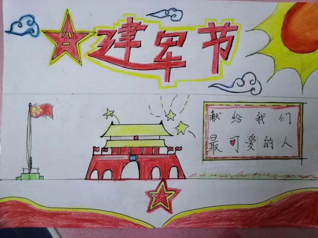 致敬最可爱的人！迎“八一”主题绘画作品-图3
