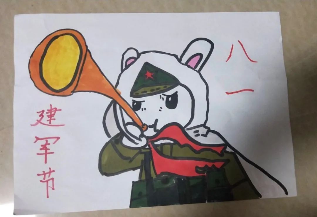 致敬最可爱的人！迎“八一”主题绘画作品-图6