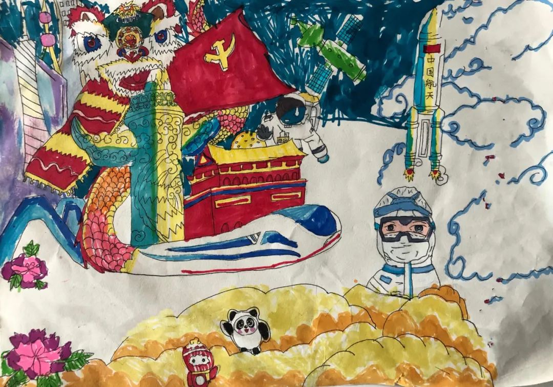 童心向党 党的故事我来讲!建党主题儿童画-图2