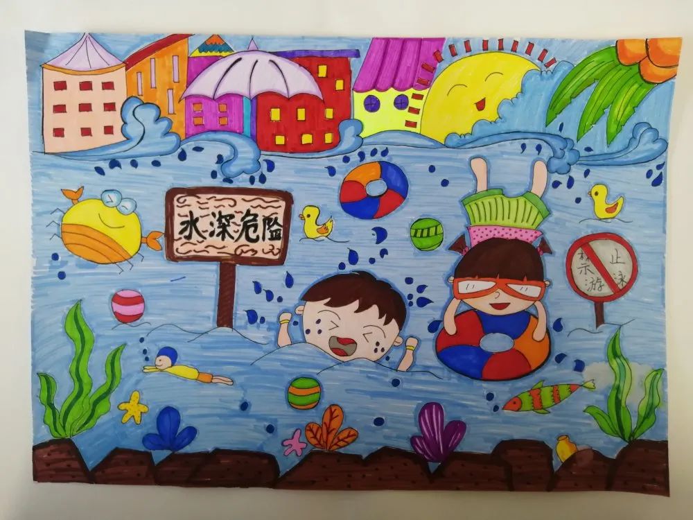 简单的防溺水手抄报怎么画-图4