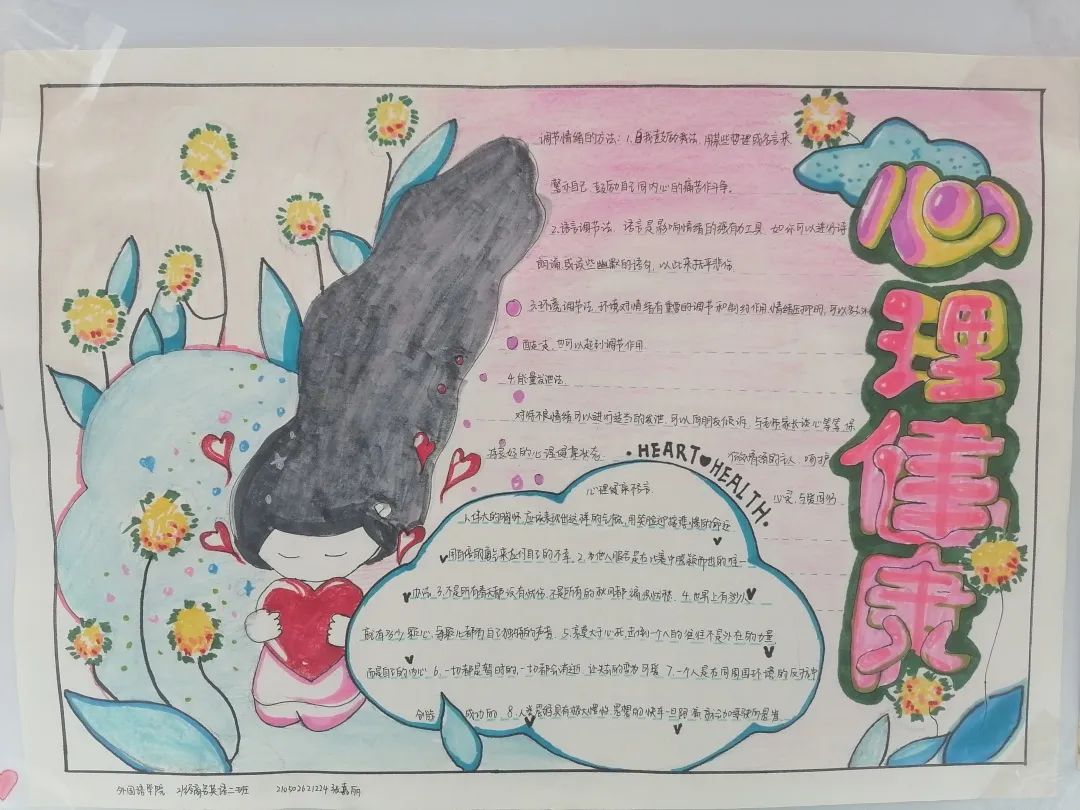 关注心理健康知识宣传手抄报简单漂亮-图4