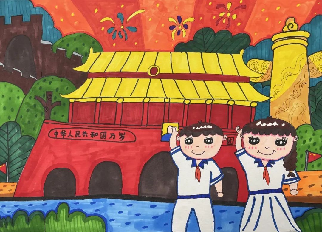 步骤3：鲜艳的红领巾