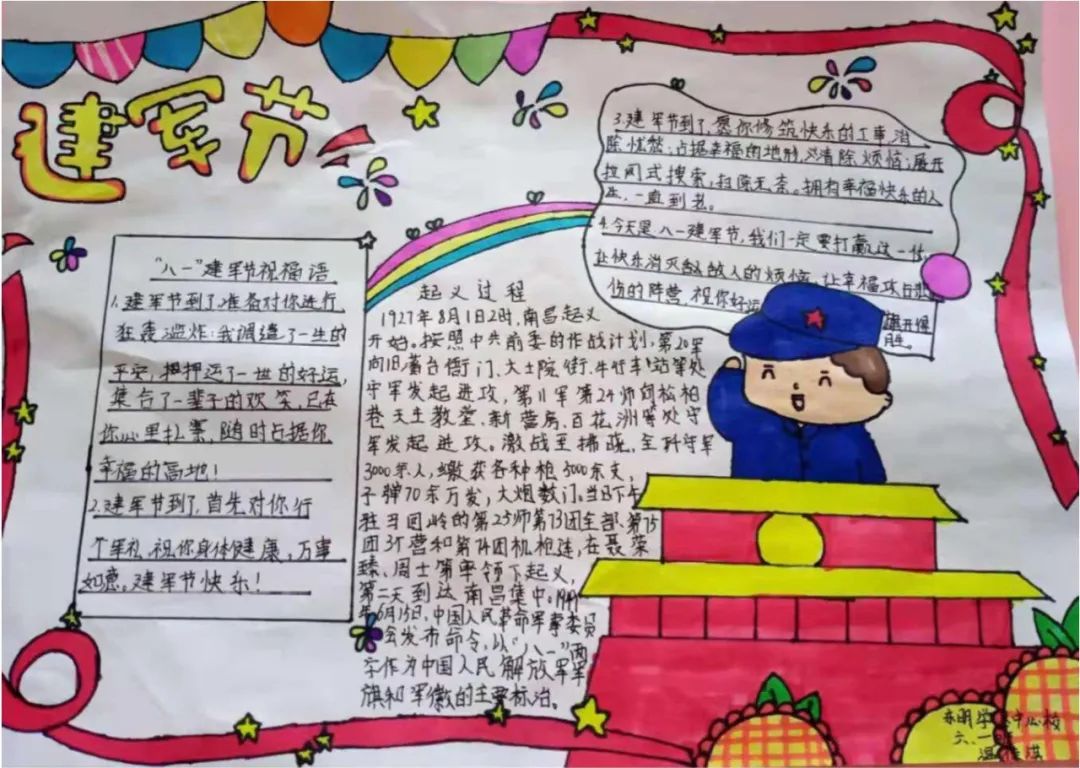 小学生简单的八一建军节手抄报图片-图4