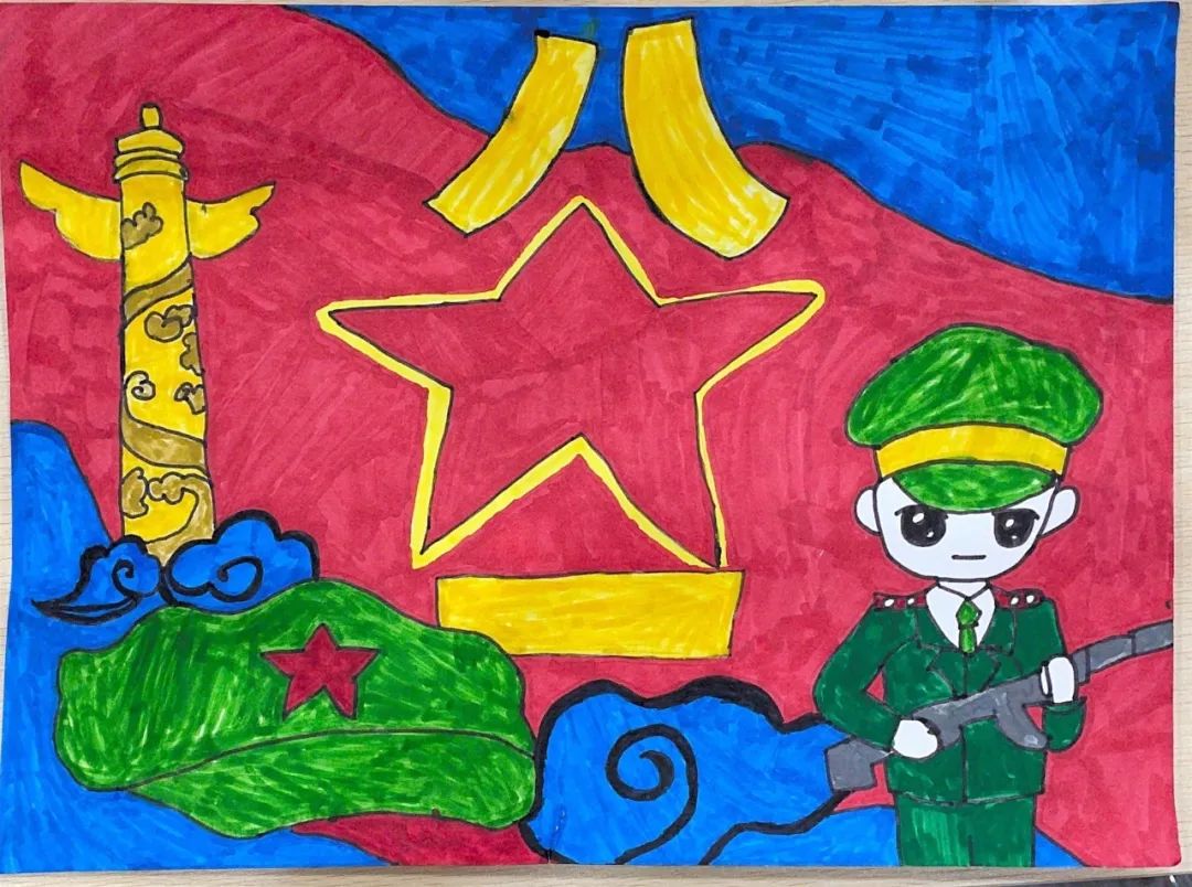 八一建军节主题绘画，致敬“最可爱的人”-图2