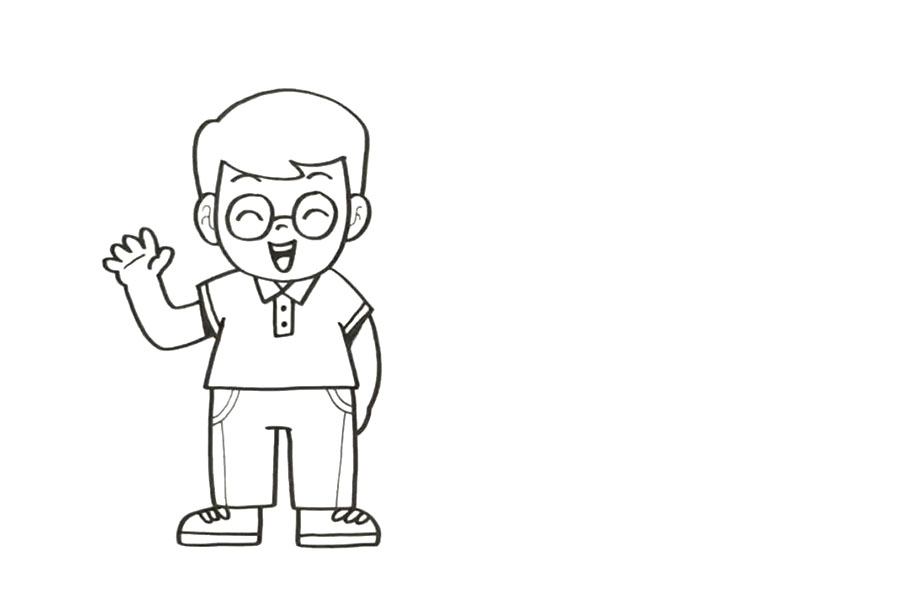 父亲节快乐，教你画出两位可爱的爸爸-图3