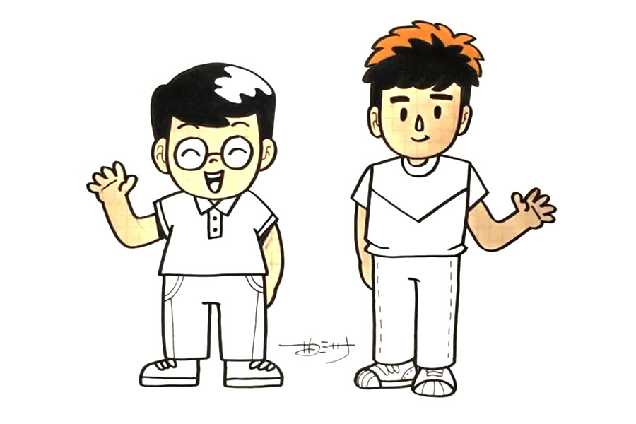 父亲节快乐，教你画出两位可爱的爸爸-图5