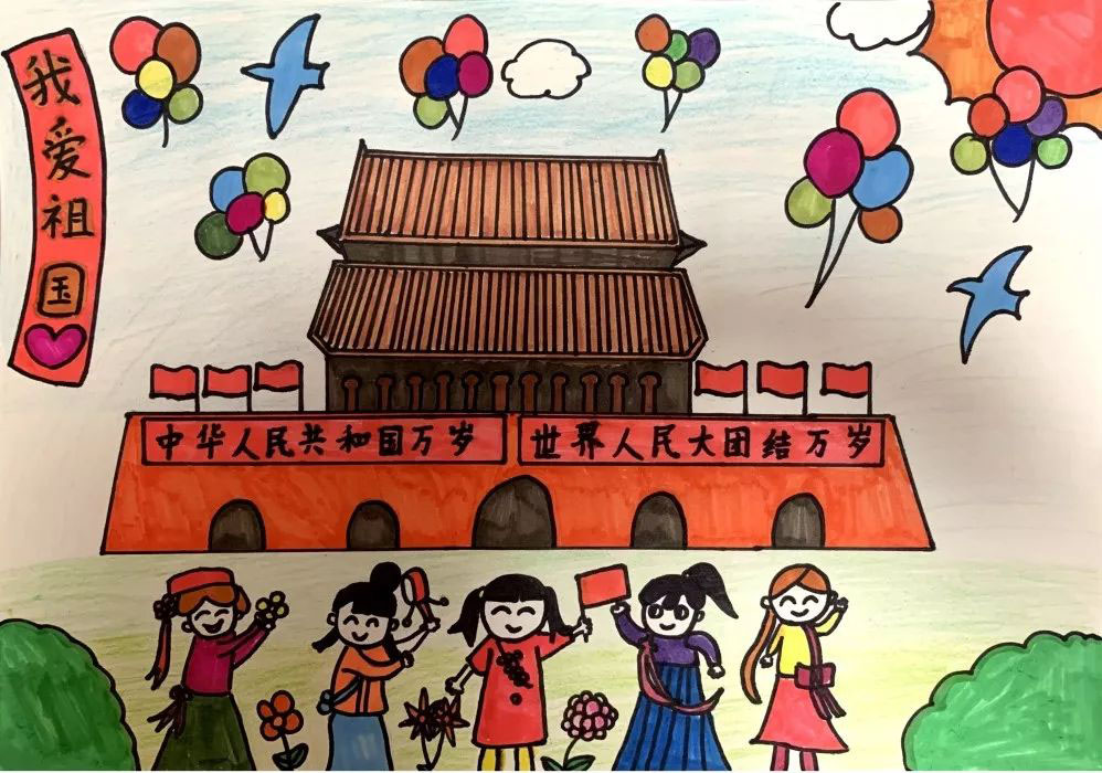 步骤1：祖国母亲，节日快乐