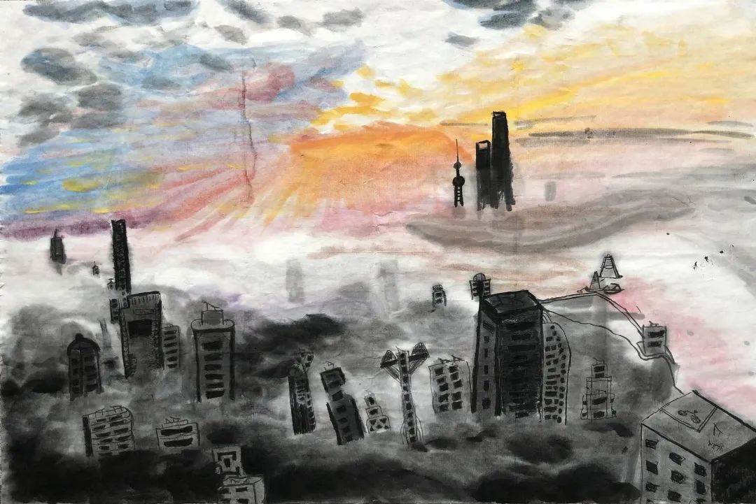 我的家乡主题绘画“我的浦江 我的上海”-图10