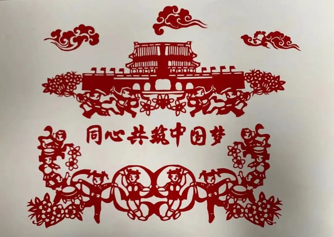 “民族团结 共筑中国梦”儿童画绘画一等奖-图7