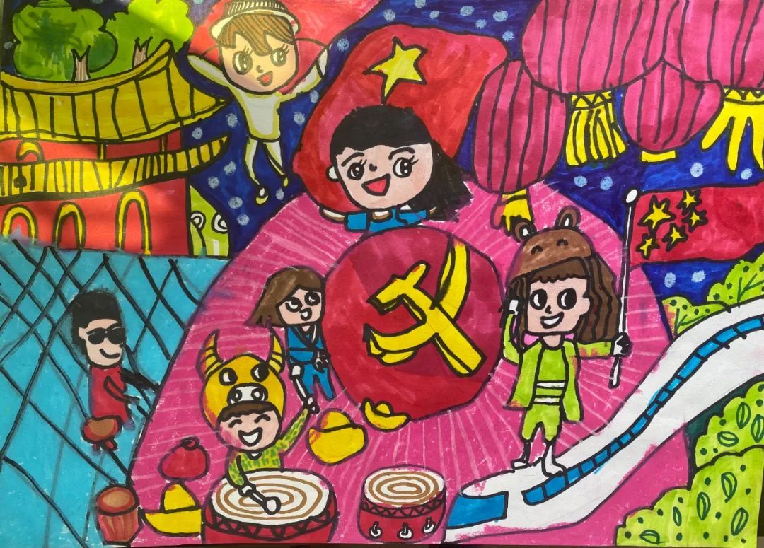“童心向祖国 巧手画未来”儿童绘画-图4