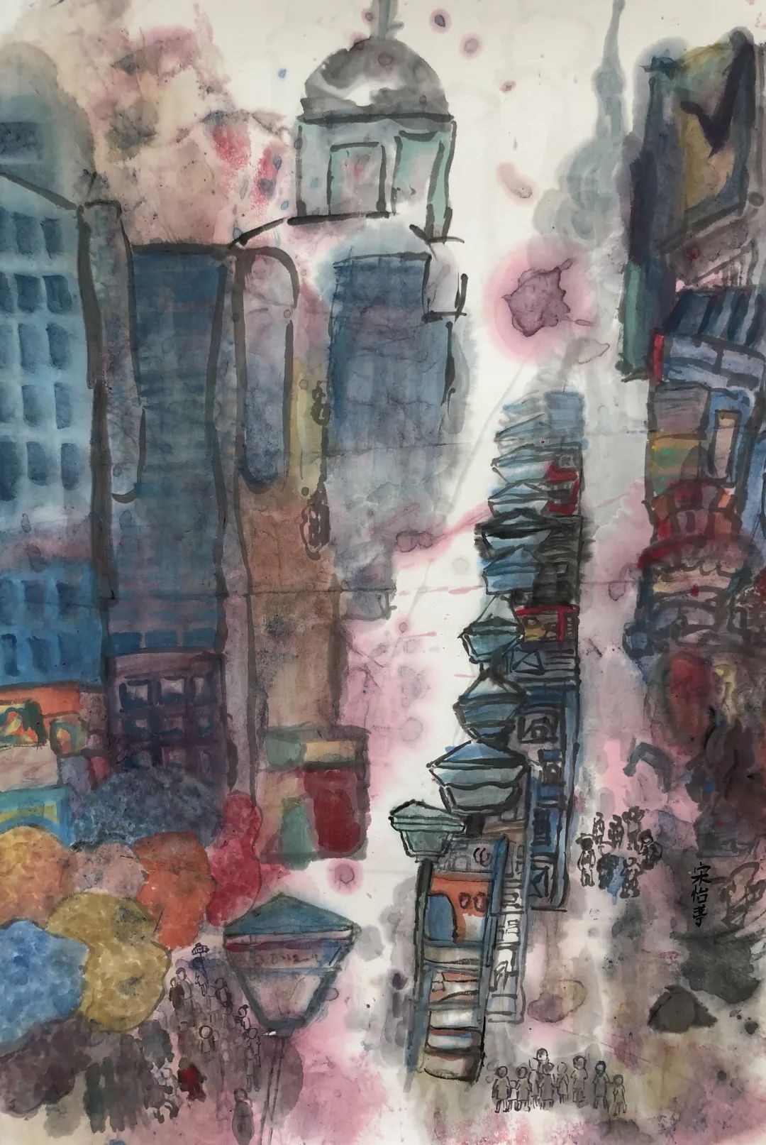 爱浦江 爱上海 我的家乡主题绘画作品-图9