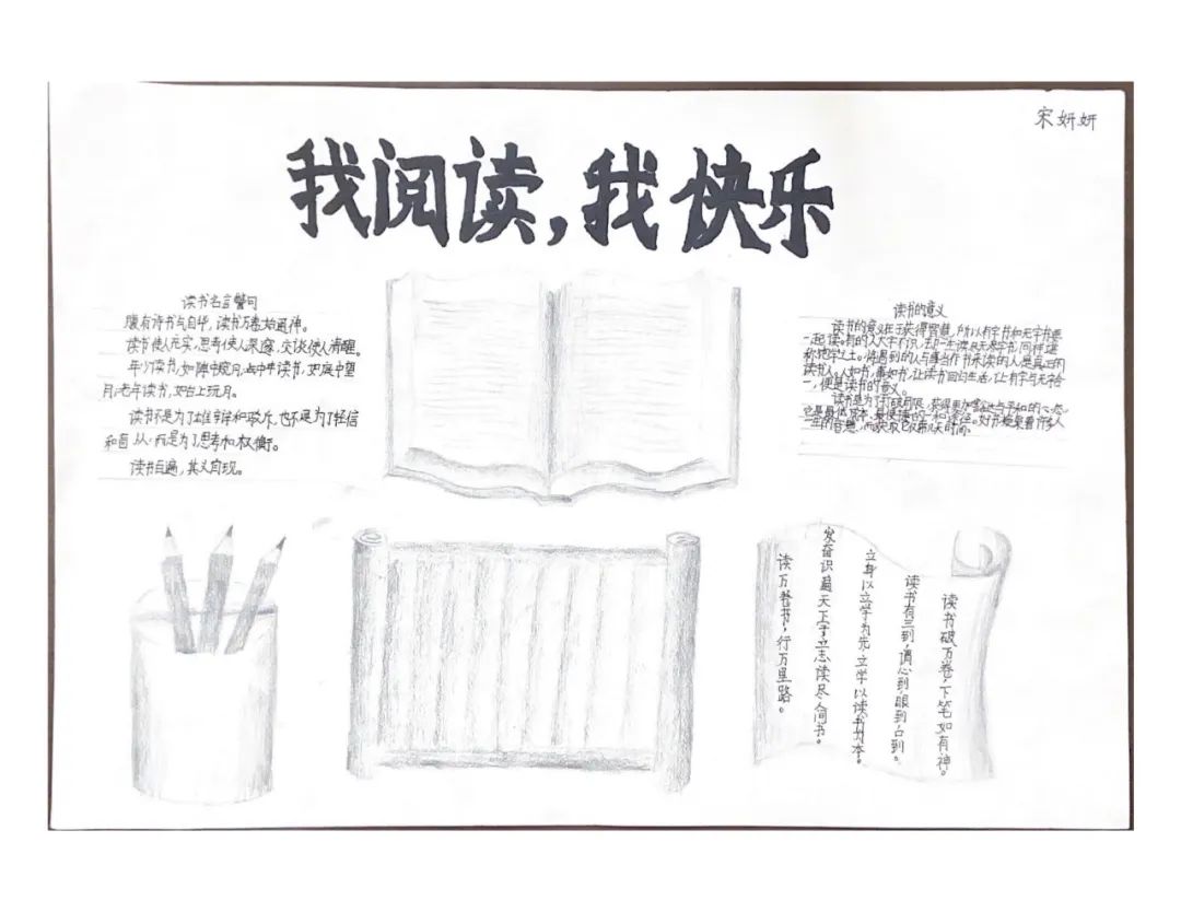 我阅读 我快乐——手抄报优秀作品展-图4