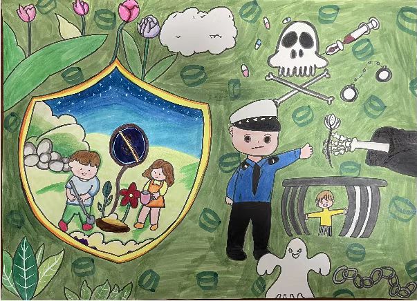 珍爱生命 远离毒品——2022禁毒绘画简单好看-图3