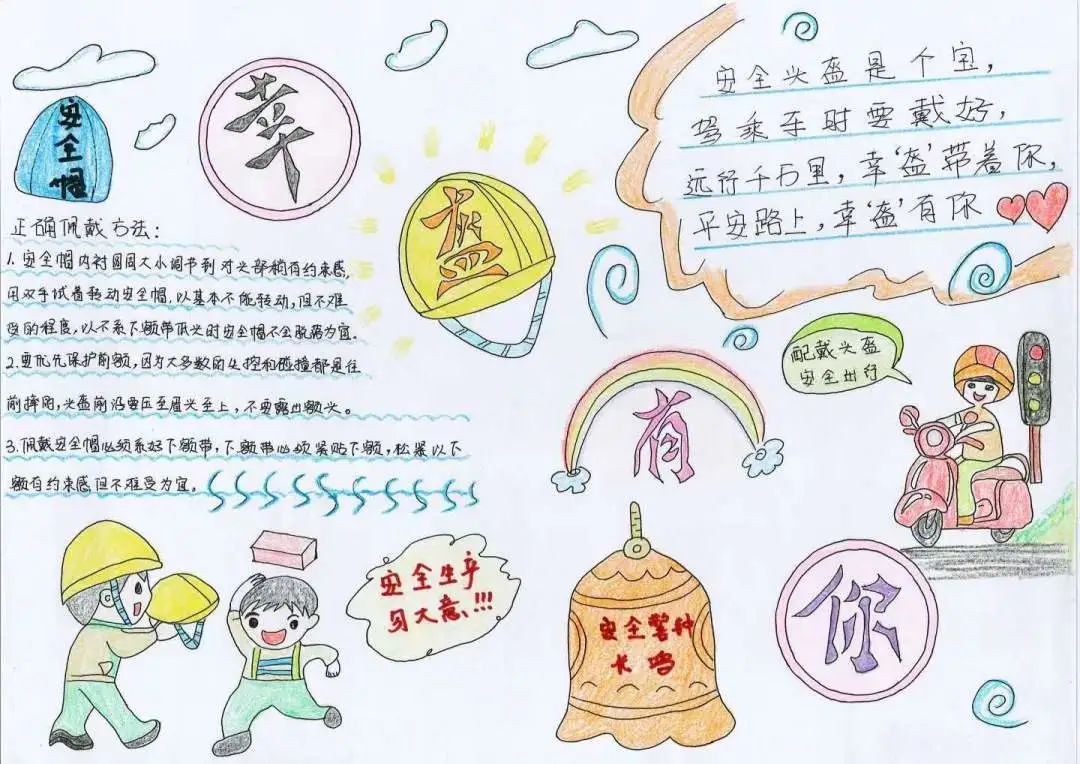 全国安全日安全宣传手抄报精选作品-图1