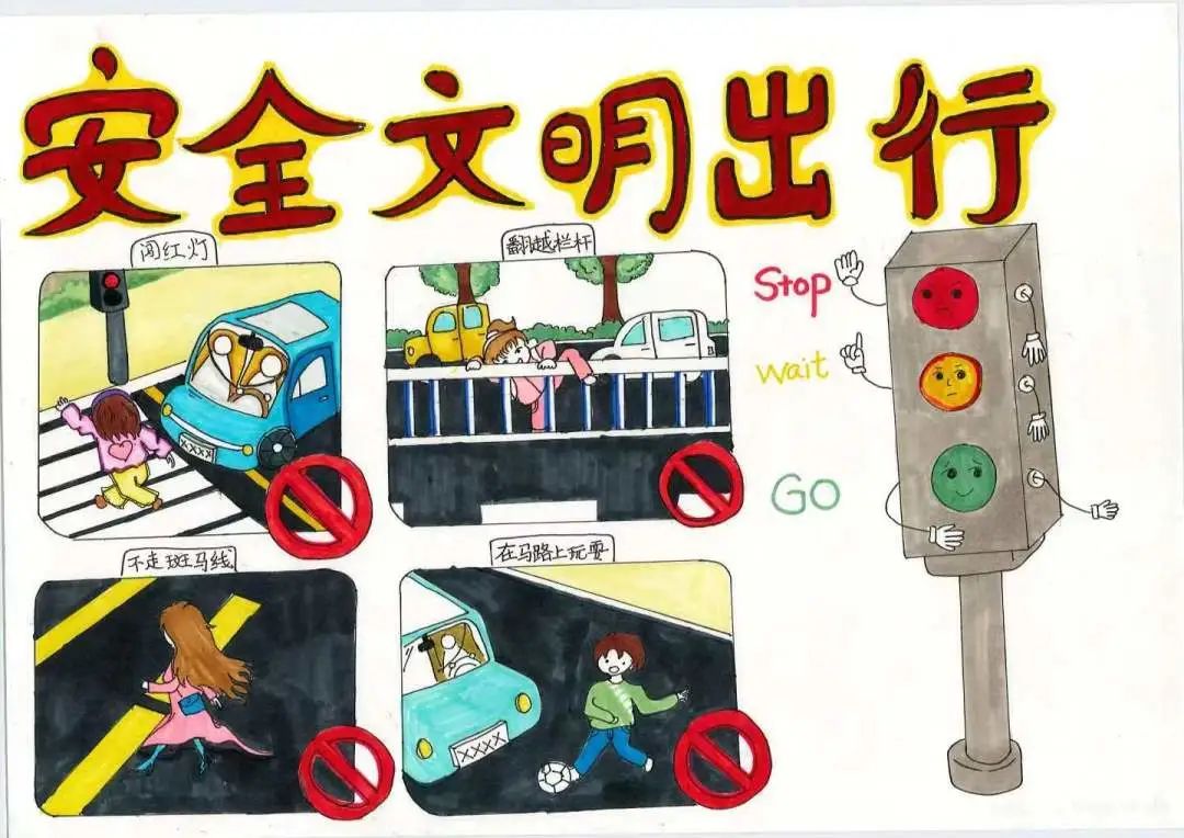 小学生安全主题宣传手抄报一等奖-图2