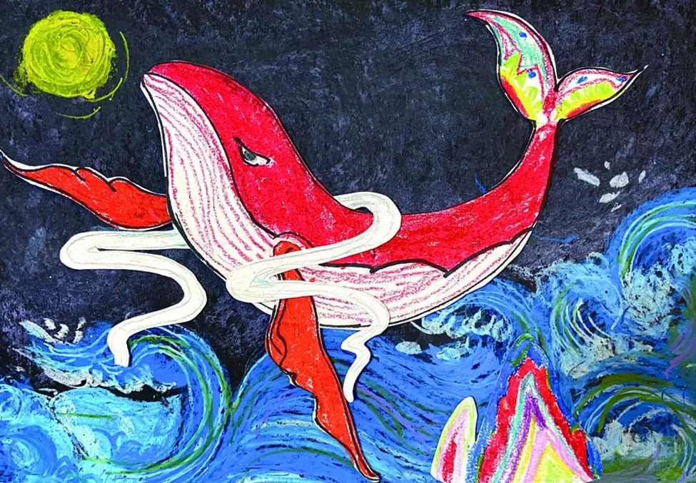 月圆之夜 满月中秋 中秋节儿童画简单漂亮-图4