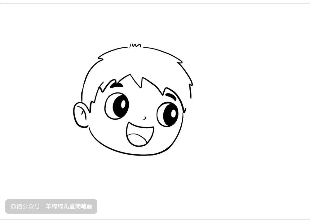 过马路的小朋友简笔画 交通安全主题绘画教程-图2