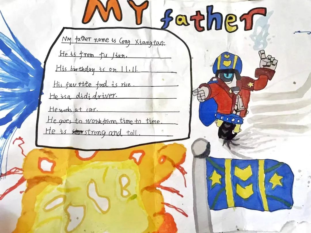 暑假手抄报英文版手抄报获奖作品5张-图2