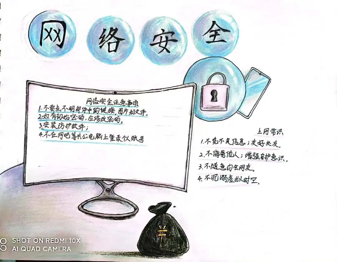 简单易画的网络安全手抄报内容资料-图7