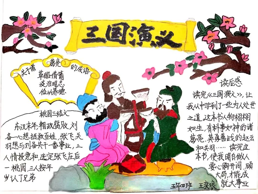 漂亮的三国演义手抄报图片-图2