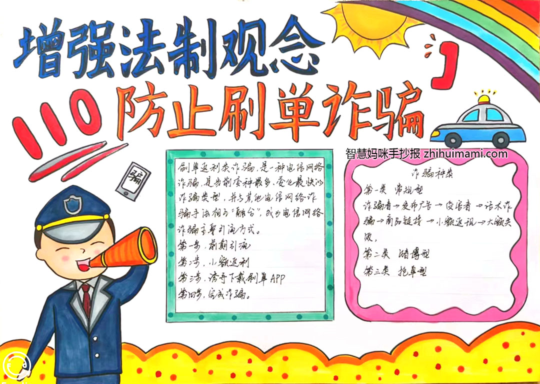 刷单就是诈骗主题手抄报（9张）-图2