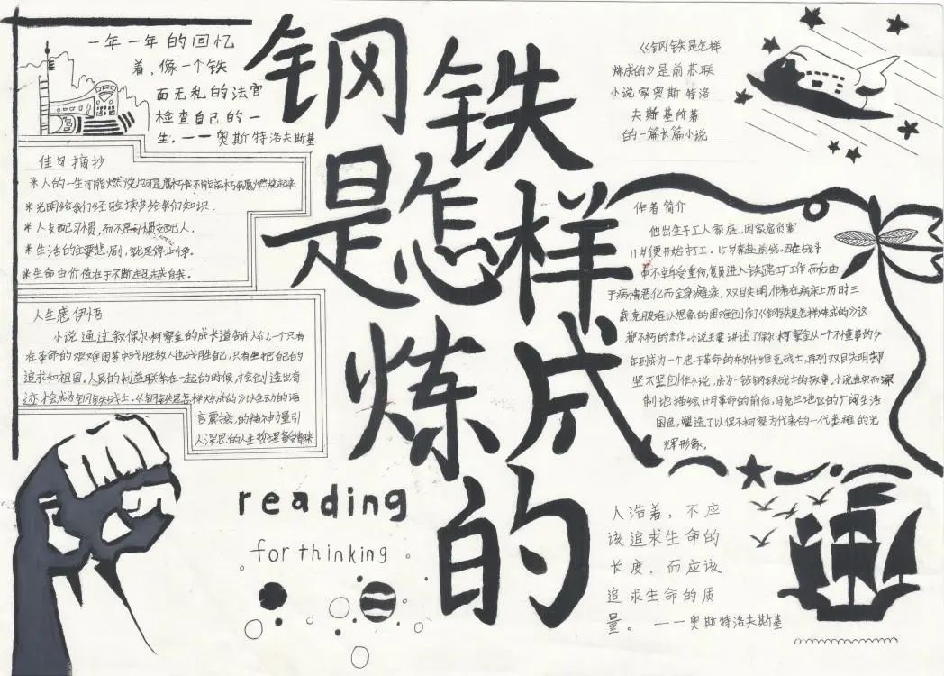 小学四年级名著阅读手抄报-图1