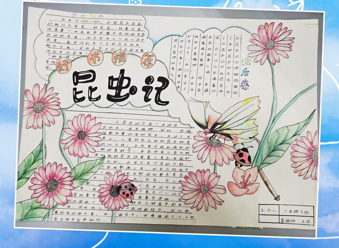 小学走进名著经典手抄报-图1