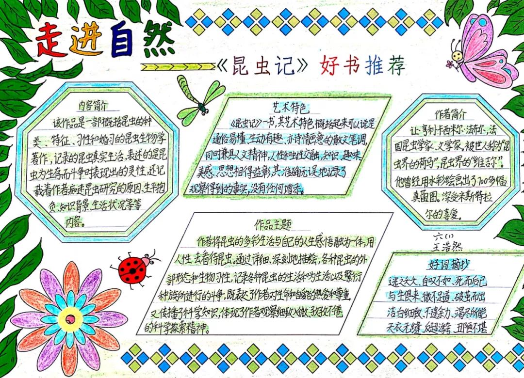 怎么画我和名著的手抄报-图1