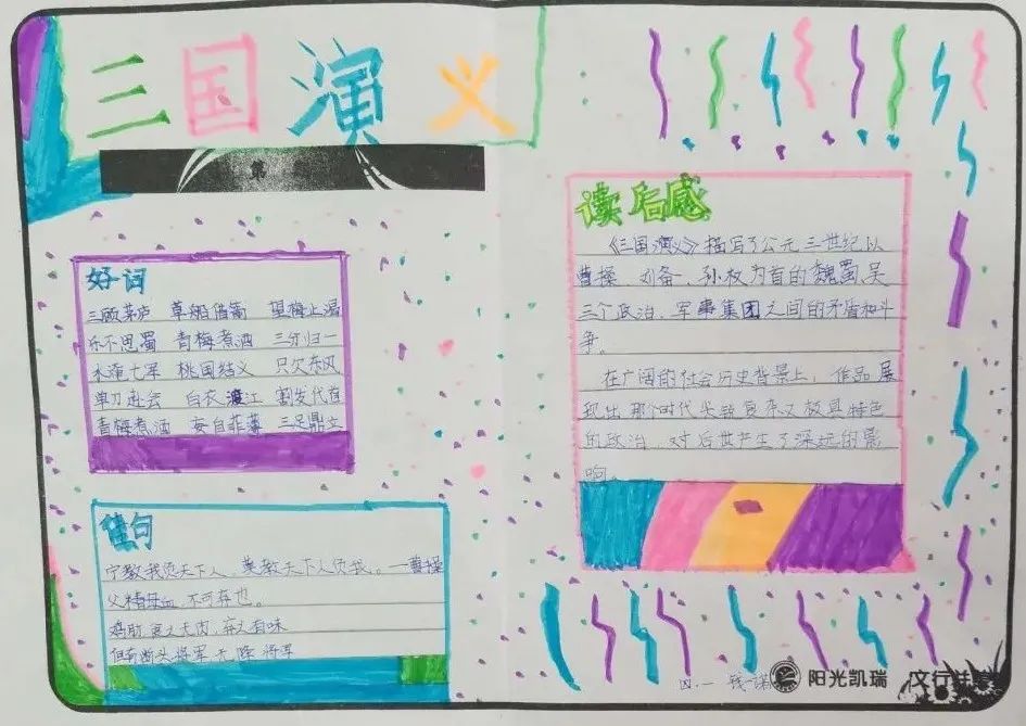 简单易画的三国演义手抄报-图3