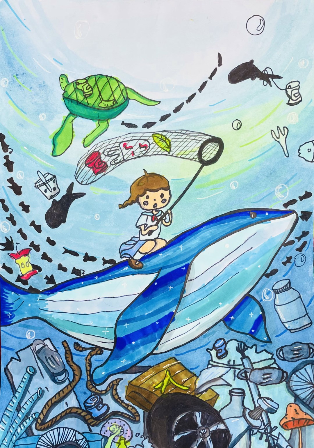 步骤2：海洋小小环卫工