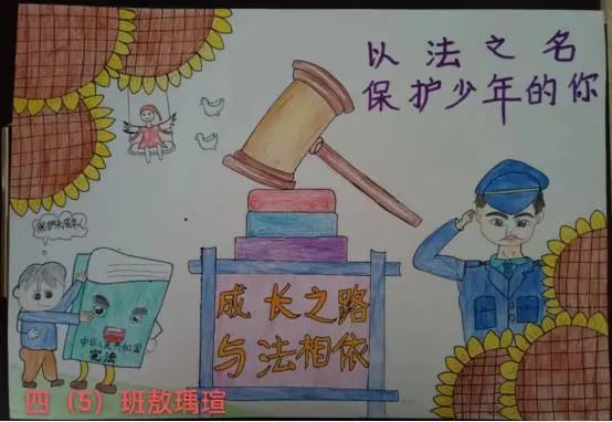 小学生“检爱同行，共护未来”绘画作品7张-图2
