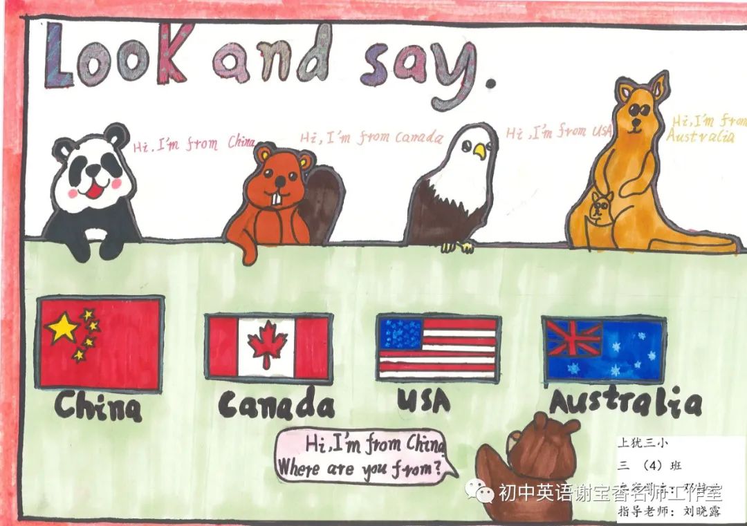 Look and Say 英语学习手抄报图片8张-图2