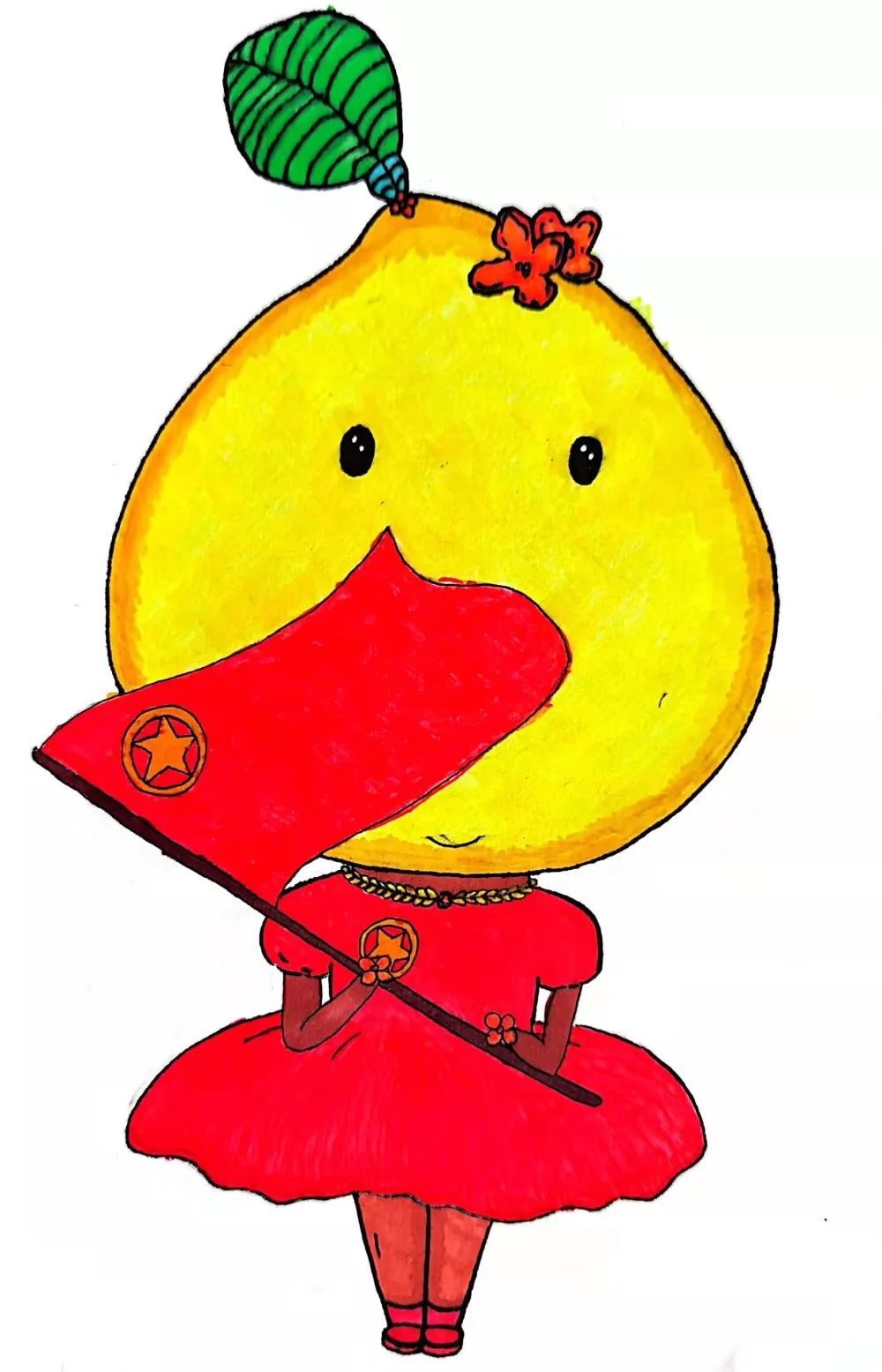 “建功新百年 童心画祖国”系列儿童画-图3