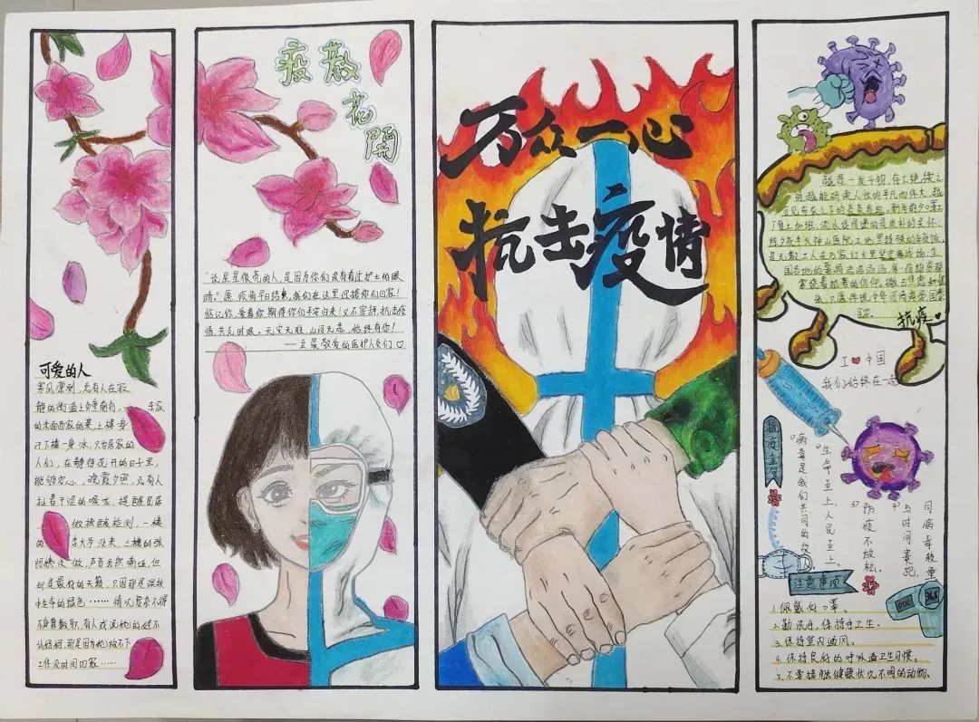向“最美逆行者”致敬!手抄报优秀作品-图3