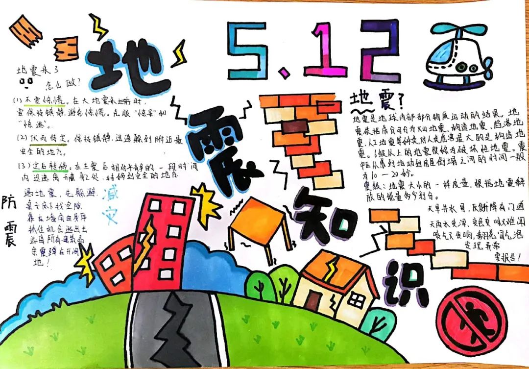 512防灾减灾主题手抄报（中小学生）-图6