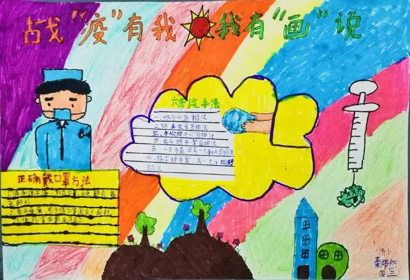 “众志成城 抗击疫情”手抄报优秀作品-图3