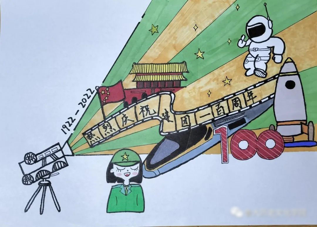 建国百年 展强大祖国 主题绘画精选作品-图2