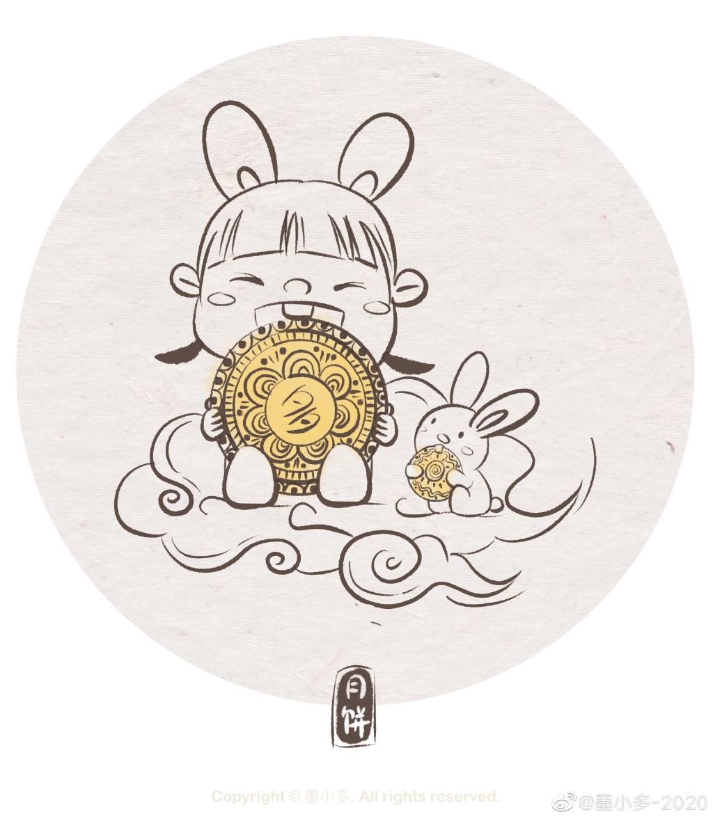 可可爱爱中秋贺图提前驾到！-图3