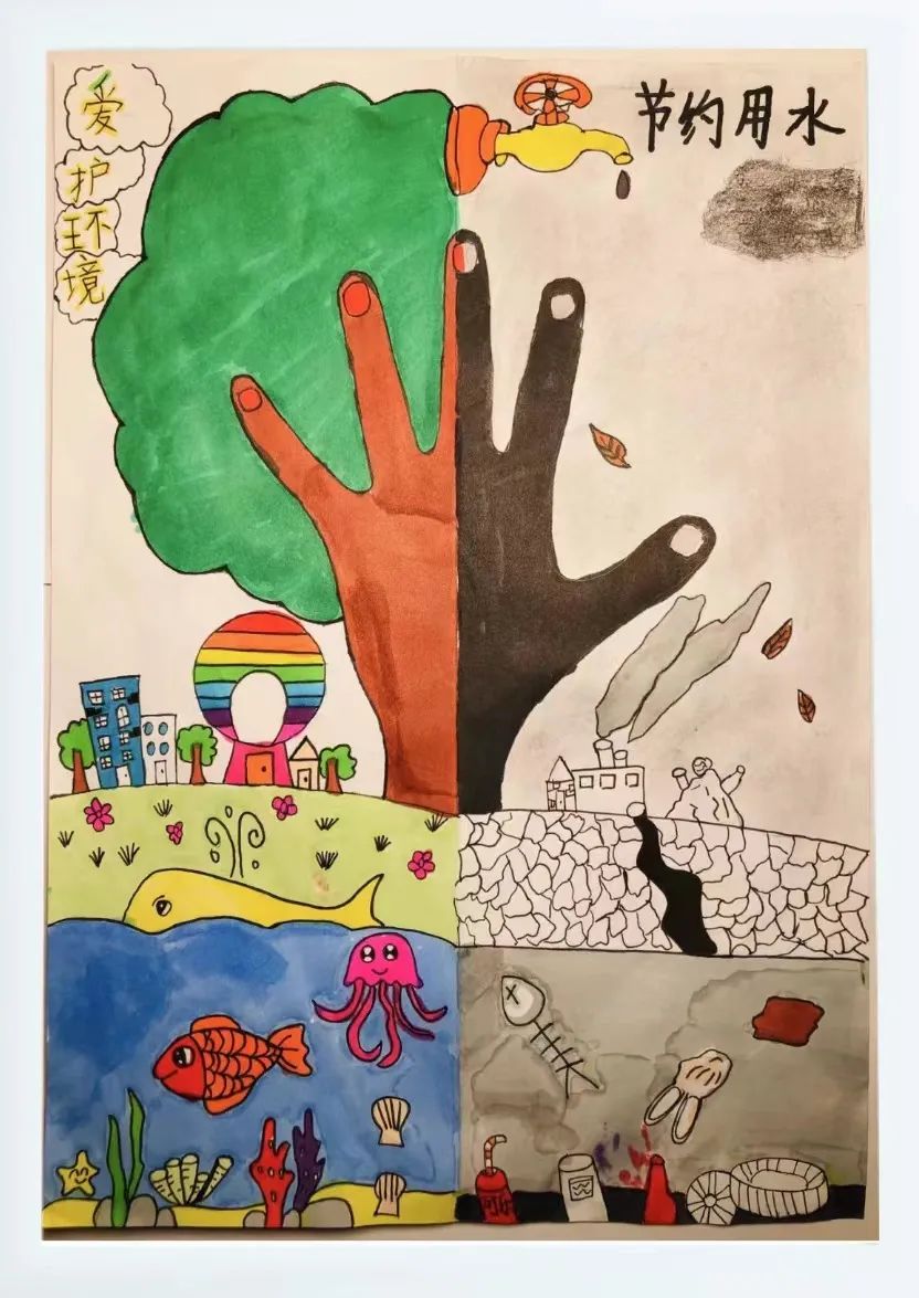 5张节约用水主题优秀绘画作品-图4