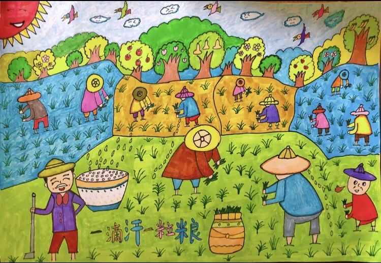 节水护水从点滴开始 节约用水主题绘画作品-图2