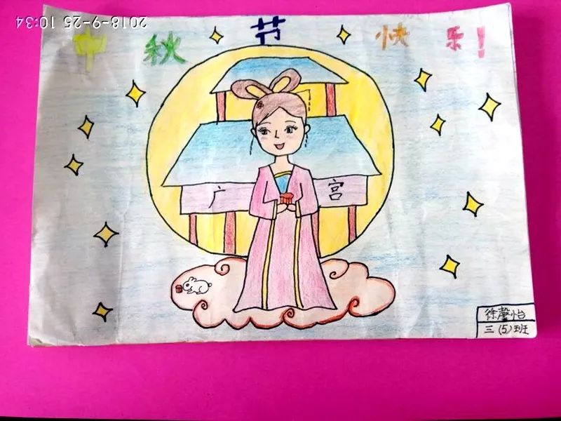 “中华文化我传承 共迎佳节话中秋”手抄报图片-图4